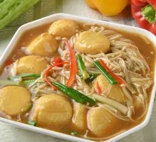 Enoki Mushroom Japanese Tofu Wooden Bucket Rice