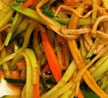 Enoki Mushroom and Cucumber Salad