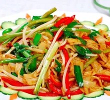 Egg and Meat Fried Rice Noodles