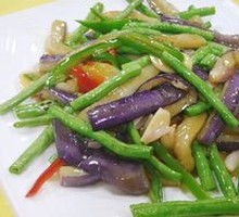 Stir-Fried Green Beans with Eggplant