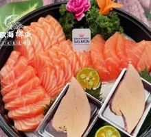 Salmon Fillet with French Red Wine Foie Gras