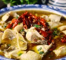 Spicy Pickled Cabbage and Perch Dish