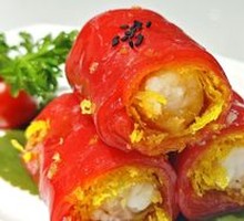 Crispy Red Rice Noodle with Golden Sand