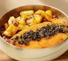Black Pepper Pineapple Pork Chop Rice Bowl