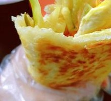 Pancake with Thousand Island Dressing