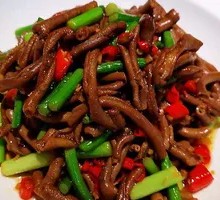 Garlic Stem Duck Intestine Rice