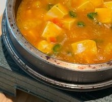 Golden Tofu in Stone Pot