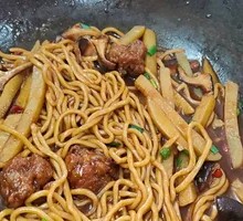 排骨南瓜焖面