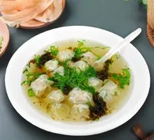 Mustard Greens and Pork Dumplings