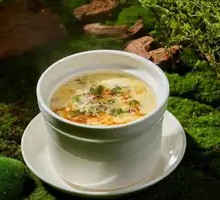 Minced Pork Steamed with Earth Eggs