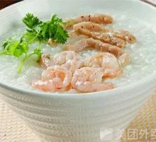 Fresh Shrimp and Pork Rice Porridge