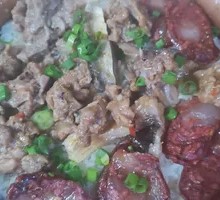 Pork Ribs with Spicy Sausage