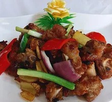 Pan-fried and Baked Spare Ribs