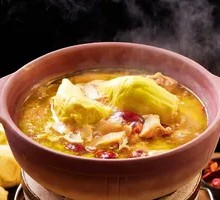Golden Soup Durian Chicken Pot