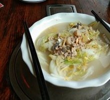 Stewed Pork and Baby Bok Choy in Soup