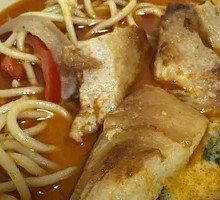 Thick-Cut Pork Neck Laksa Noodles