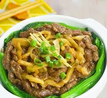 Pickled Vegetable Beef Rice