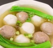 Double Meatball Noodle Soup