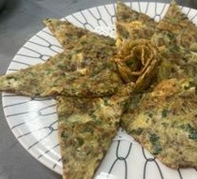 Congee Fish Sausage and Egg Stir-fry