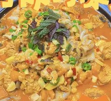 Fresh Fish Roe and Fish Bladder Hot Pot