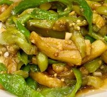Stir-Fried Green Eggplant with Chili