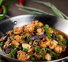 Stir-fried Bullfrog with Green Pepper