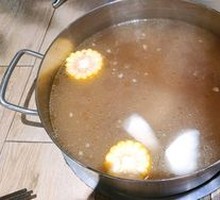 Radish Corn Beef Stew Pot