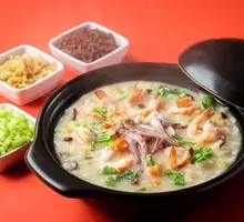 Fresh Seafood Squid Porridge