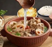 Pork Rib and Lotus Root Soup Rice
