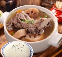 Pork Rib Lotus Root Soup Rice