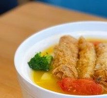 Sour Soup Tofu Skin Rolls