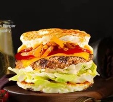 No-Bread Viral Egg Soul Beef Cheese Burger