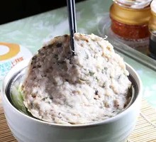 Mei Cai Pork Patties with Rice