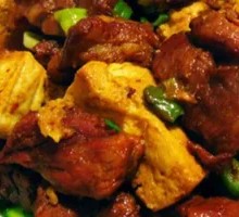 Fried Tofu Braised Pork Rice