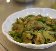 Stir-Fried Green Eggplant