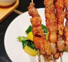 Skewered Lamb with Steel Rod