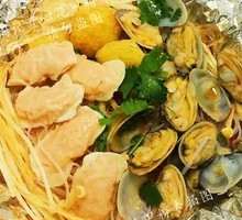 Silver Paper Shrimp and Clam Noodles