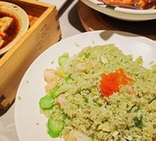 Green Ginger Shrimp Fried Rice