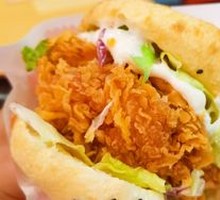 Spicy Chicken Leg Chinese Burger