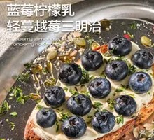 Blueberry Open Sandwich