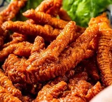 Braised Chicken Feet with Tiger Skin