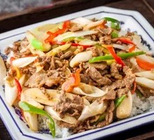 Scallion Beef Rice Bowl