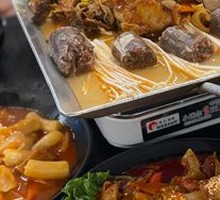 Iron Plate Fried Blood Sausage Rice