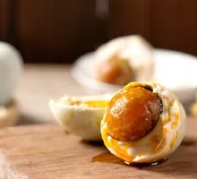 Grilled Sea Duck Egg with Runny Yolk