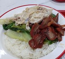 Shredded Chicken with Barbecue Pork Rice