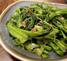Shrimp Paste Stir-fried Water Spinach