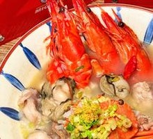 Fresh Shrimp and Flower Crab Rice Porridge
