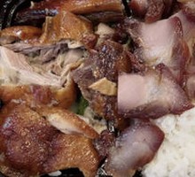 Roast Duck with Barbecue Pork