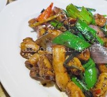 Braised Pig Intestine with Perilla Sauce