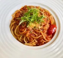 Cheese Meat Sauce Shrimp Pasta